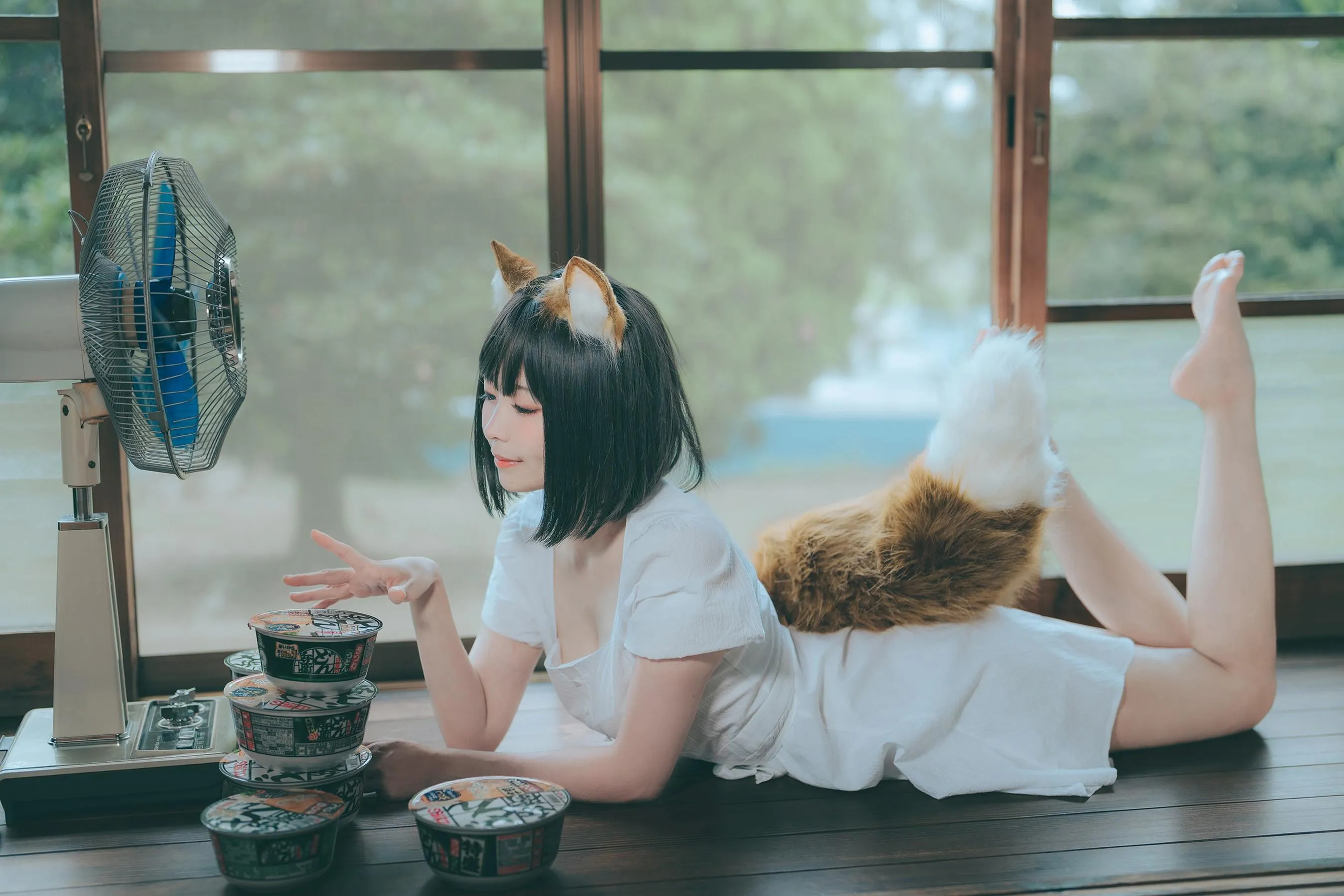 ElyEE子 – NO.114 2023.July B-Dongitsune ~White dress 白洋裝狐少女 [60P]插图7